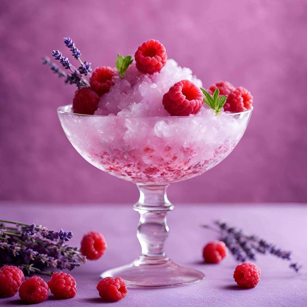 Himbeer-Lavendel-Shaved-Ice-mit-Wodka