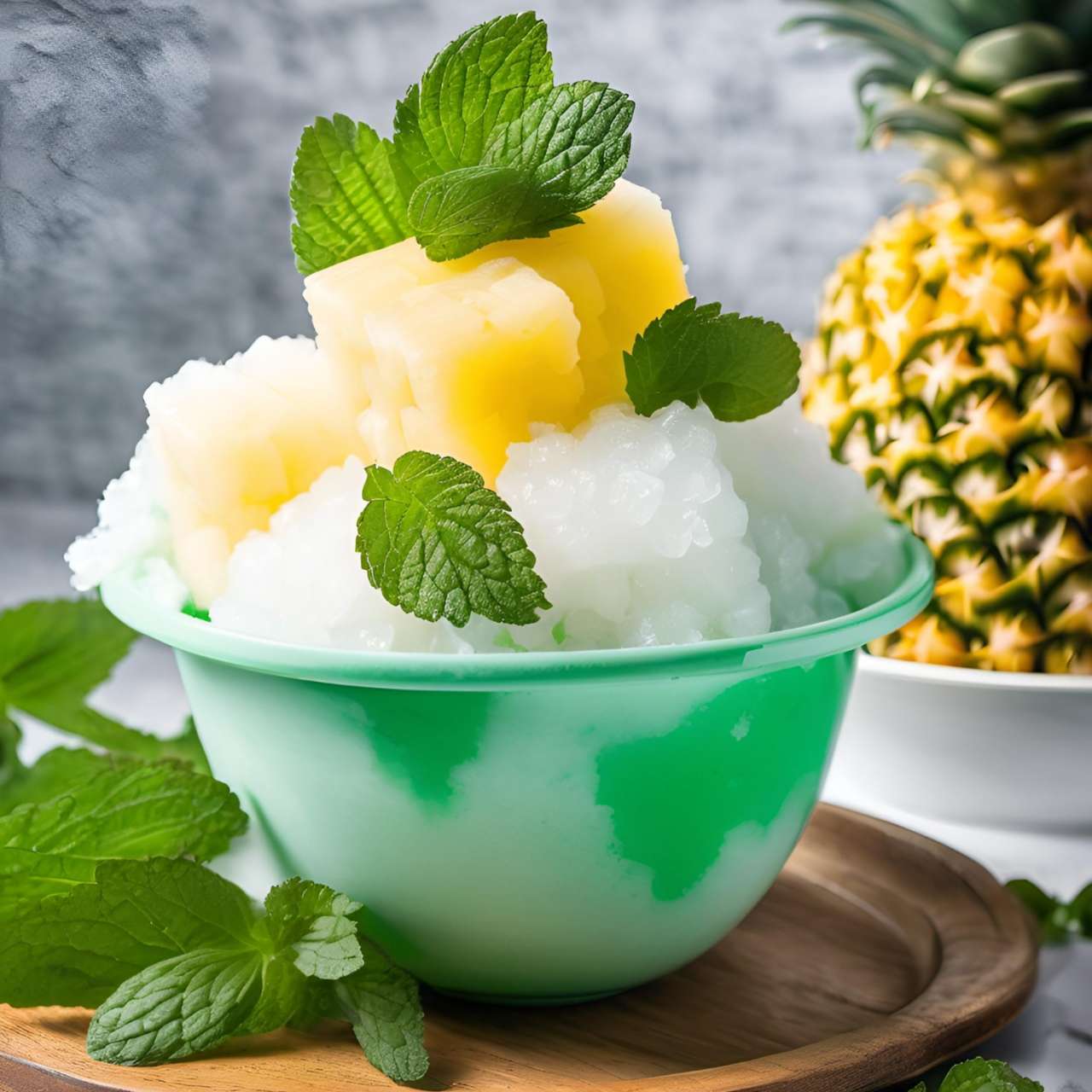 Ananas-Minze Shaved-Ice  | Shaved Ice, Slush Eis & Granita Rezepte