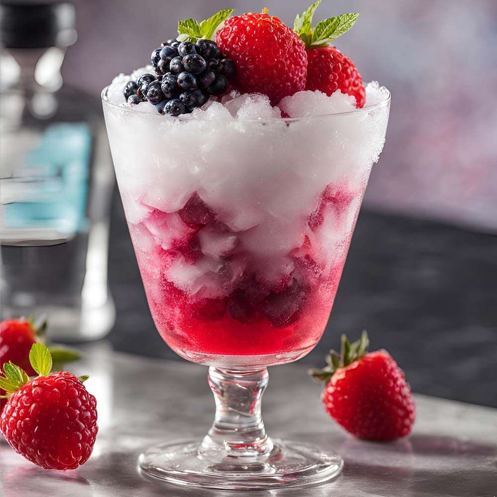 Beerenmix-Shaved-Ice-mit-Wodka-oder-Likoer