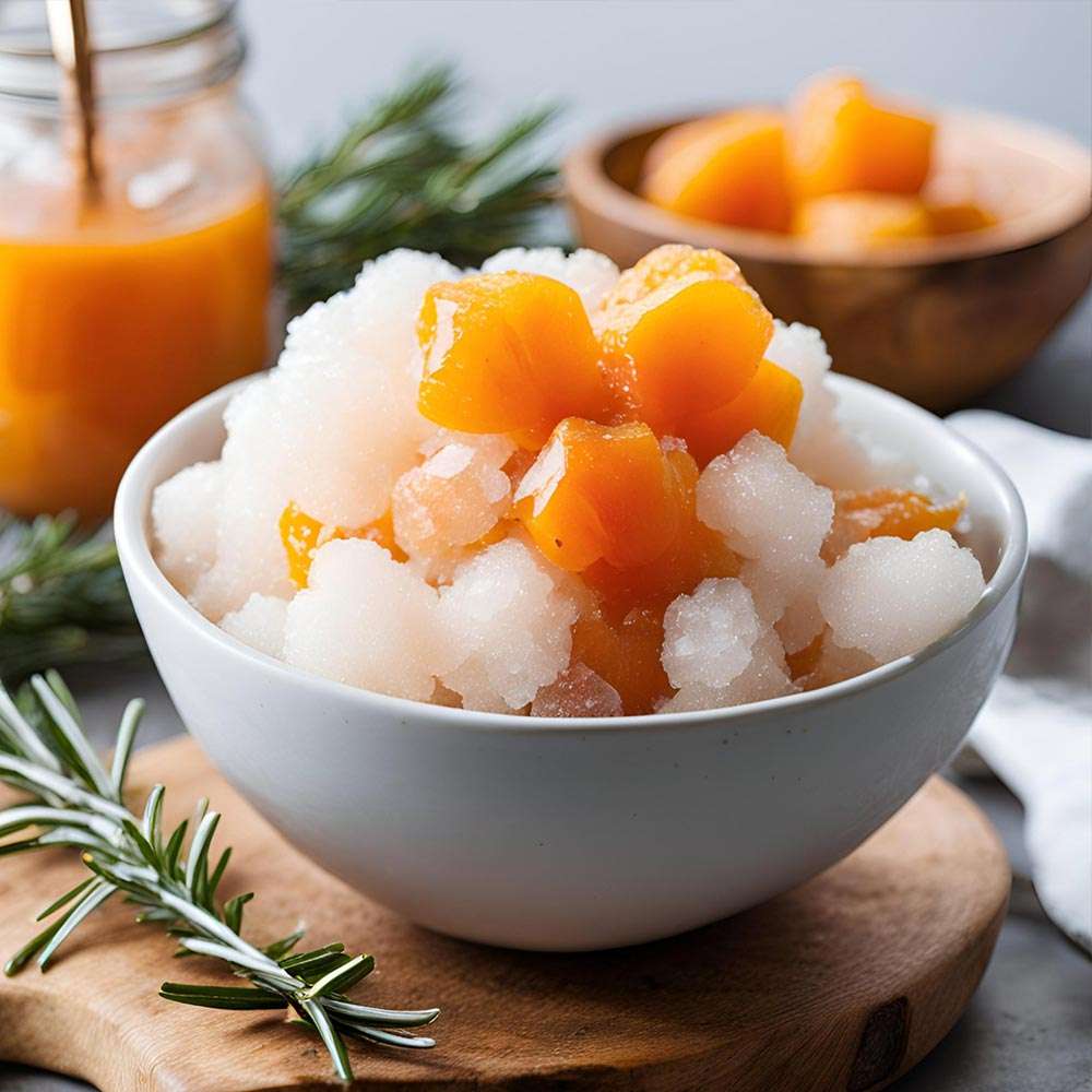 Aprikosen-Rosmarin-Shaved-Ice