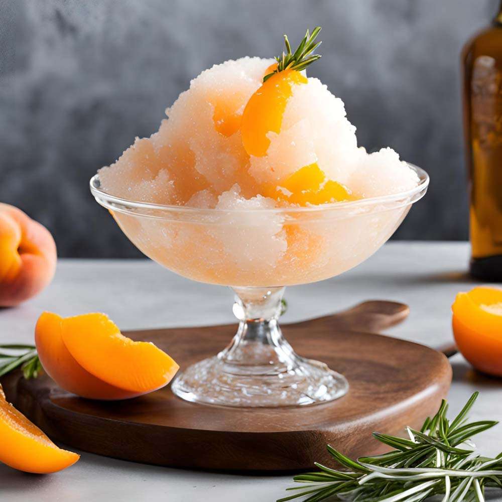 Aprikosen-Rosmarin-Shaved-Ice-mit-Aprikosenbrand