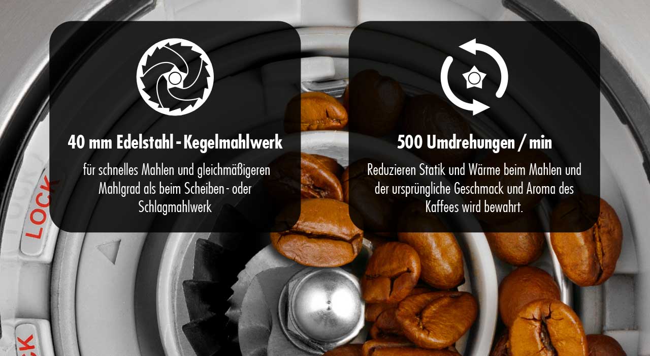 GASTROBACK® Kaffeemühle - 42644 - Design Kaffeemühle Pro Touch 30